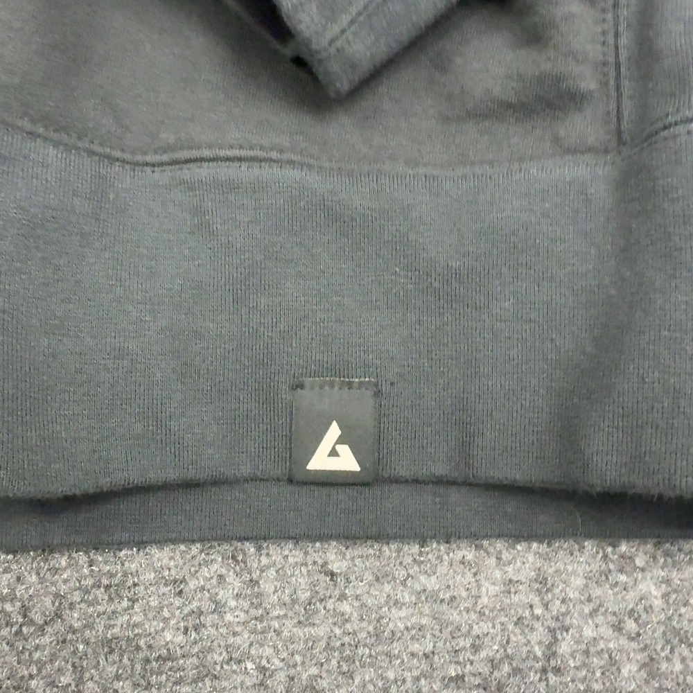 American Giant Zip Up Hoodie Men XL Black Cotton OutboundIQ Graphic Casual Style - Picture 3 of 8